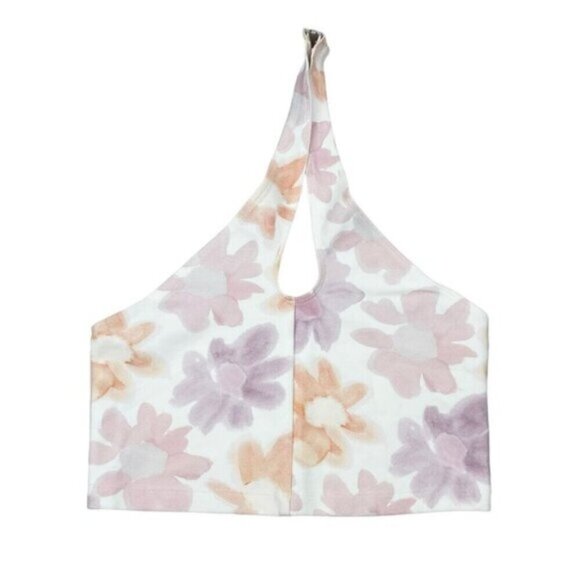 Aritzia Sunday Best Amie Twisted Halter Crop Ponte Tank Size Small - Picture 3 of 6